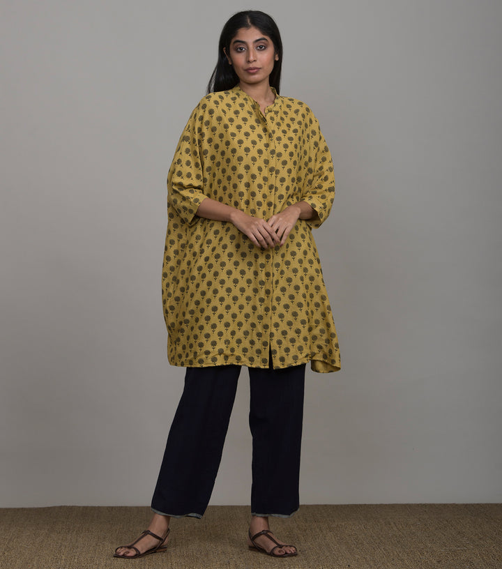 Mustard Fine Cotton Antifit Shirt