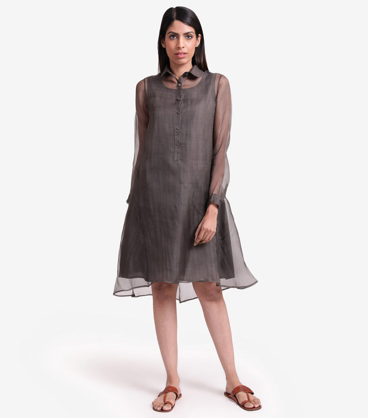 Veg sheer organza dress