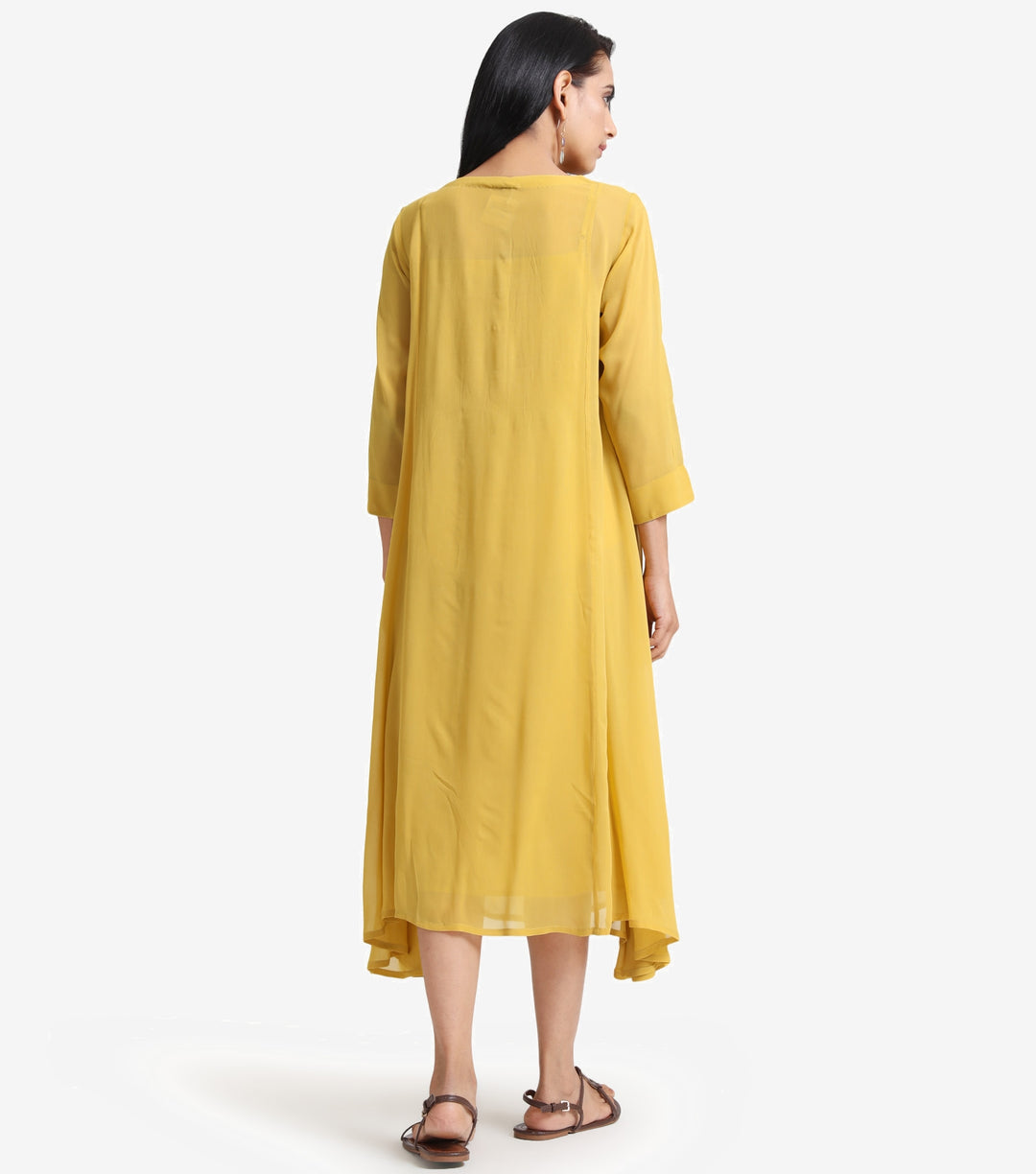 Yellow Georgette Dress