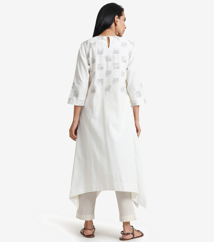 Natural Cotton Asymmetrical Kurta