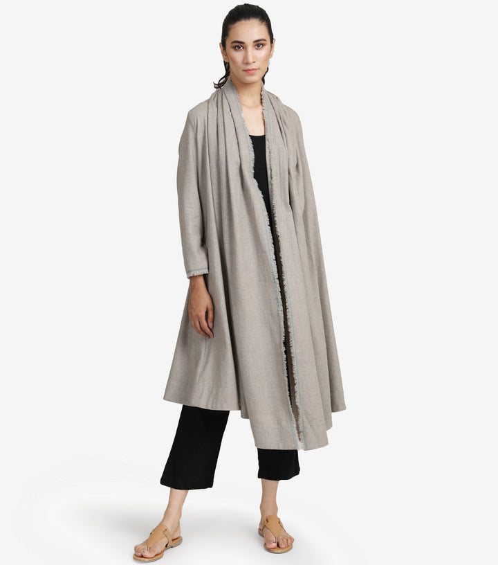 Beige wool Cape