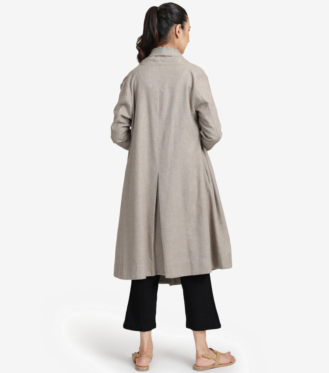 Beige wool Cape