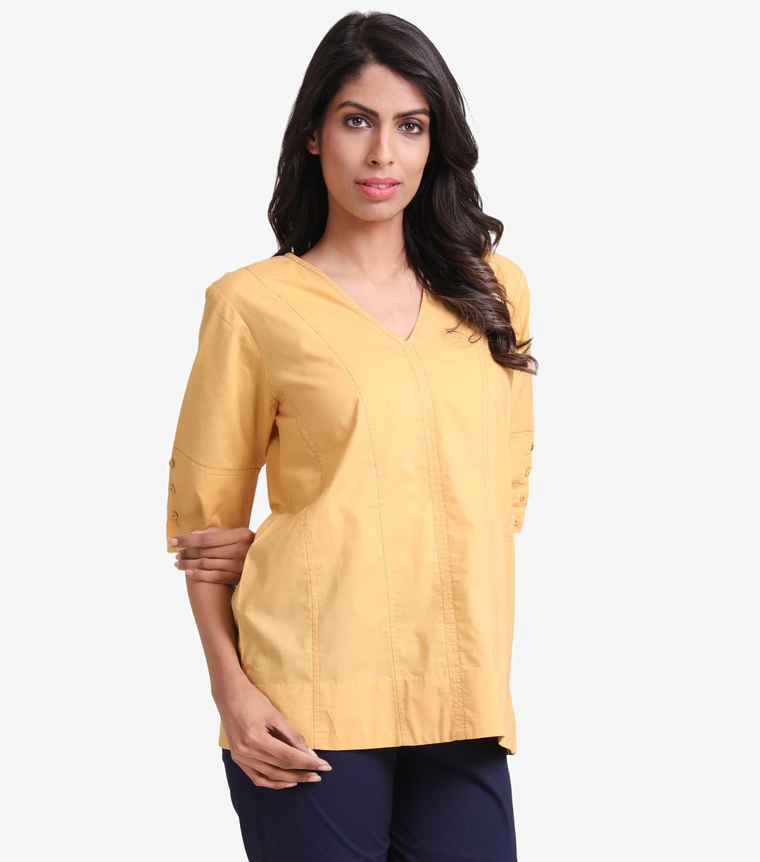 Yellow cotton top