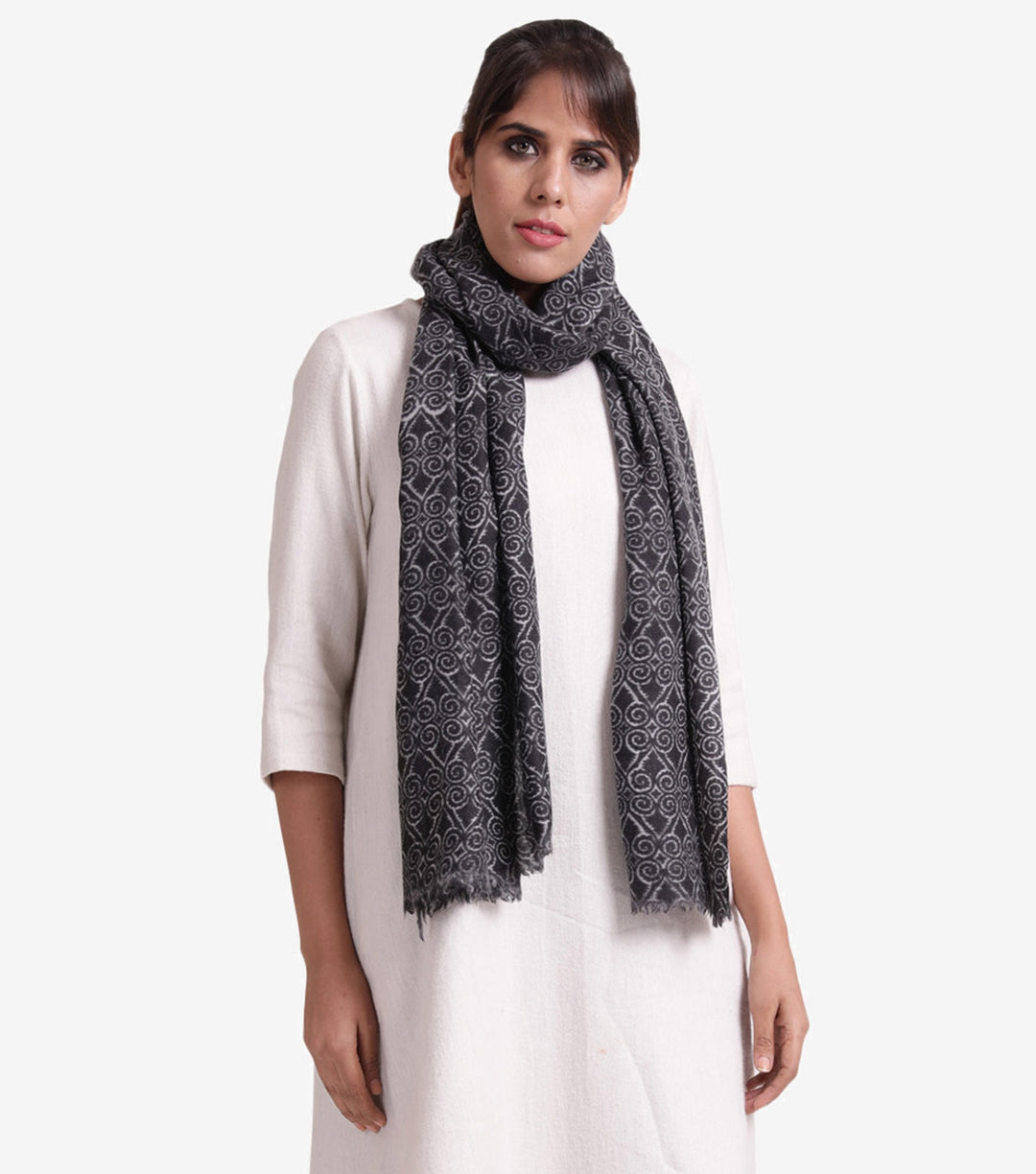 Printed wool stole