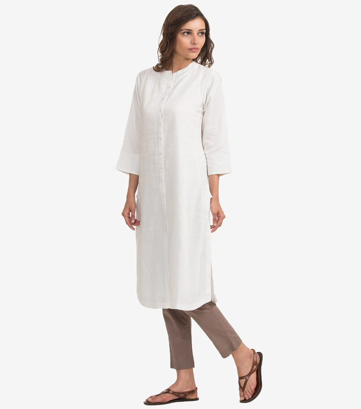 Natural Linen Shirt Kurta