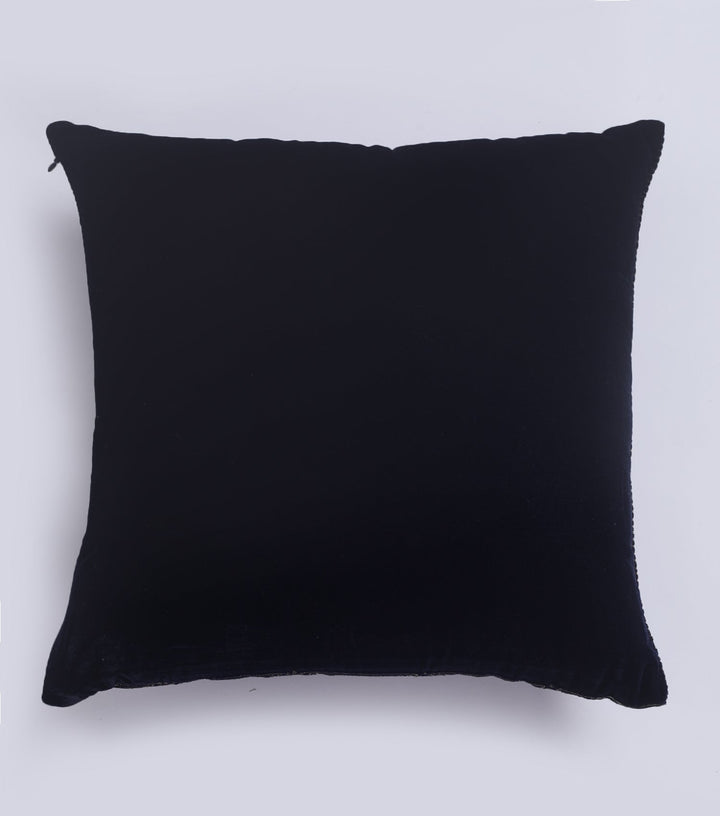 Symmetrical Bliss Navy Velvet Cushion Cover