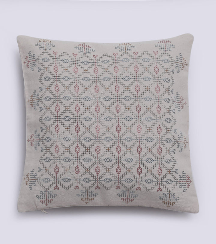 Natural vintage embroidery Cushion Cover