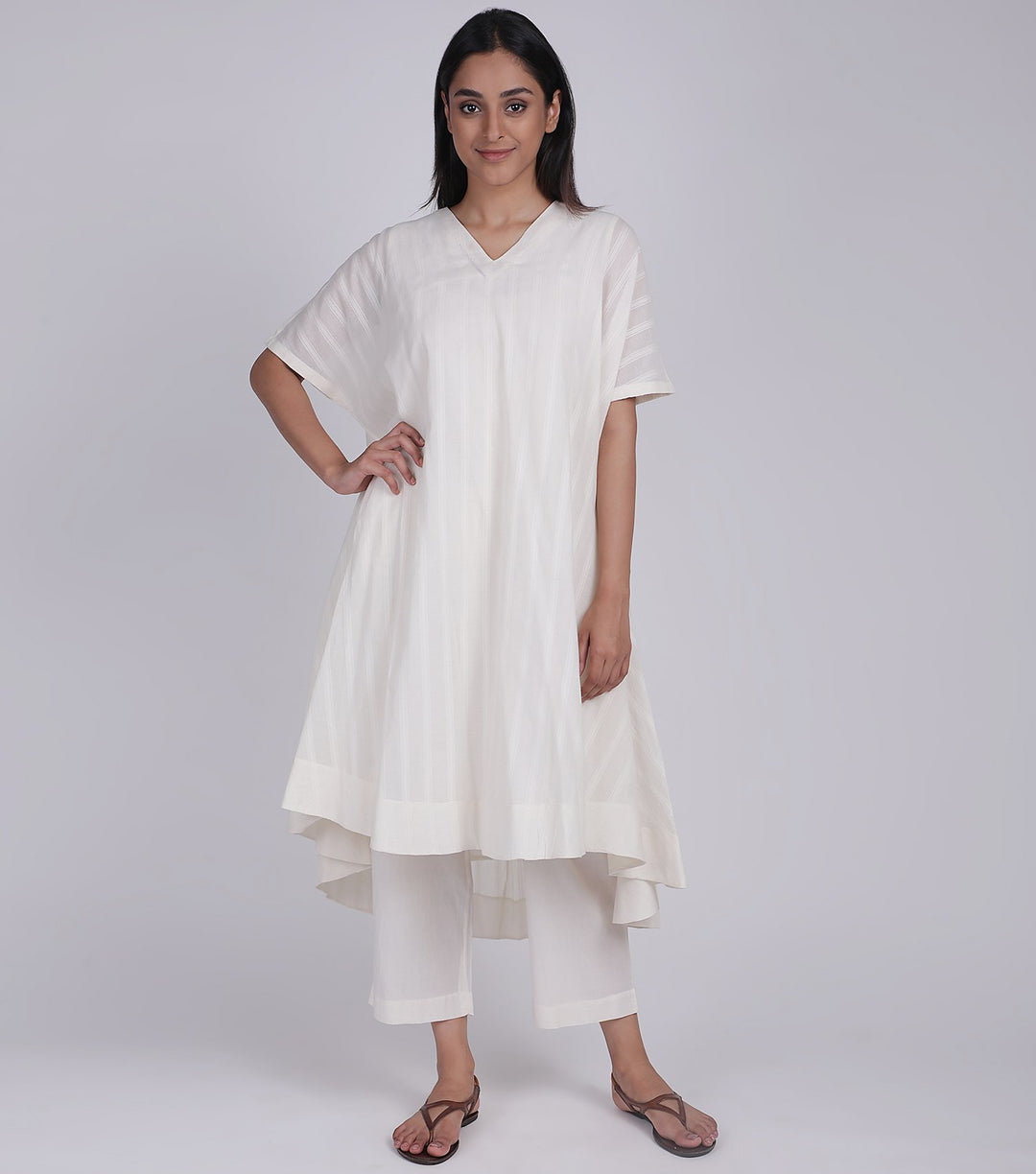 Dobby Cotton Natural Summer Kurta