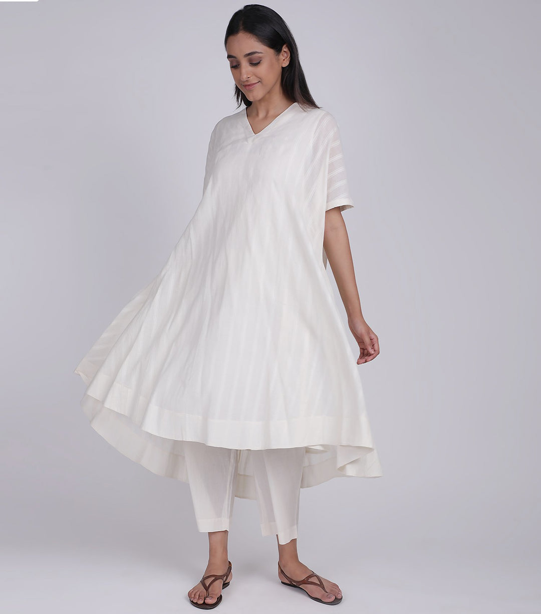 Dobby Cotton Natural Summer Kurta