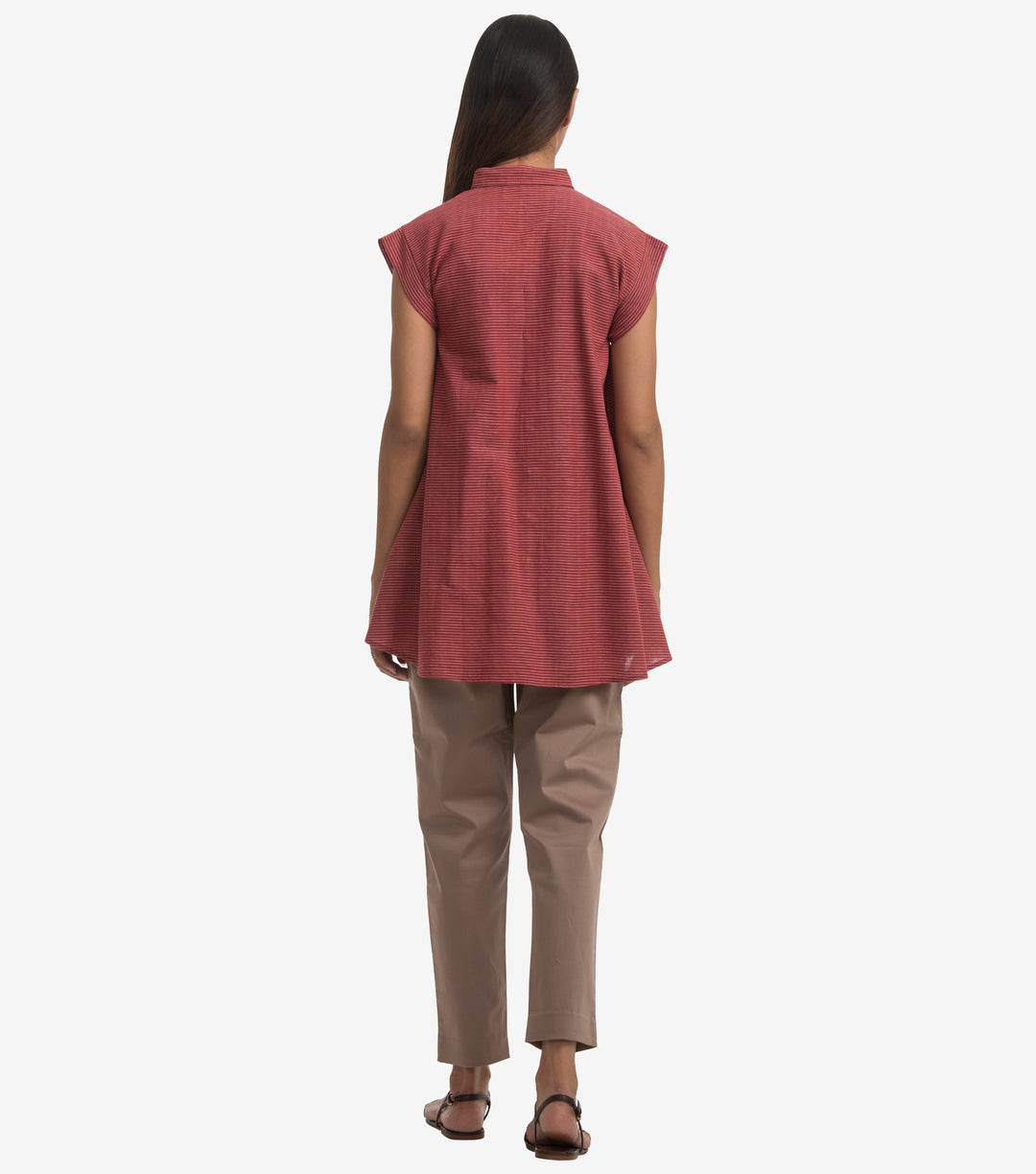 Red khadi shirt