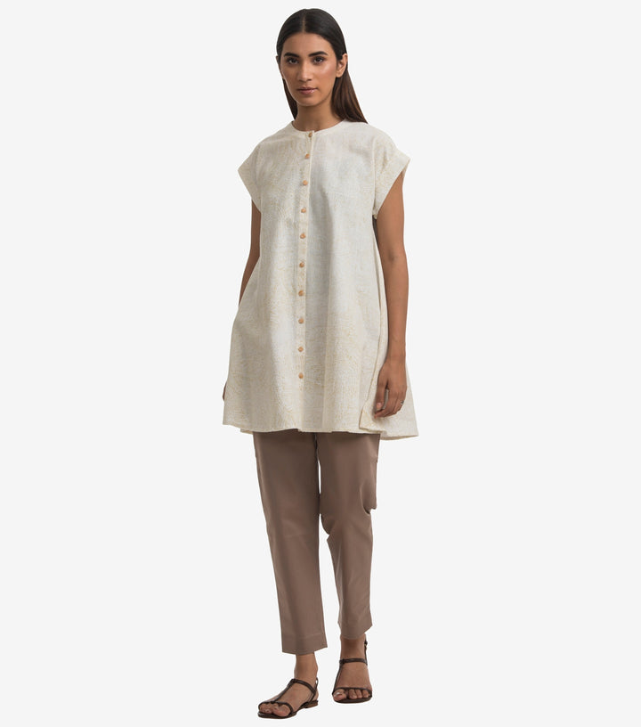 White Khadi top