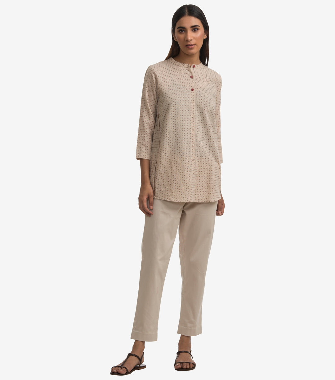 Beige khadi Shirt