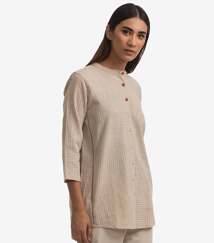 Beige khadi Shirt