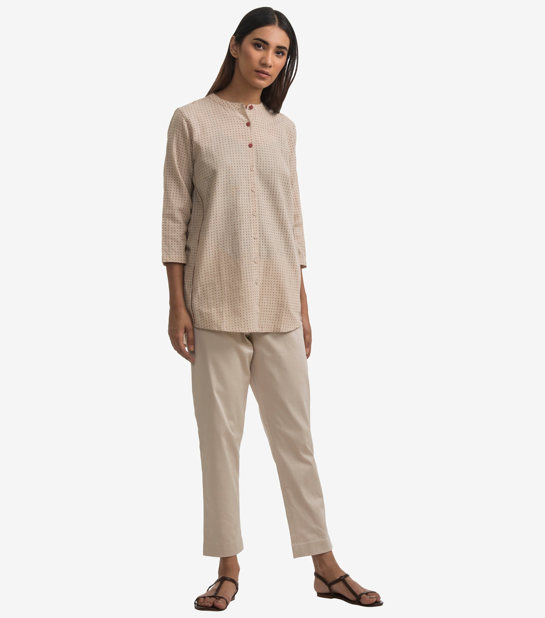 Beige khadi Shirt