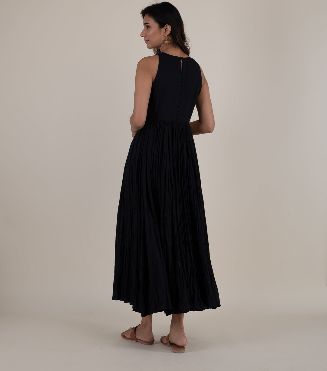 Black Fine Cotton Dress