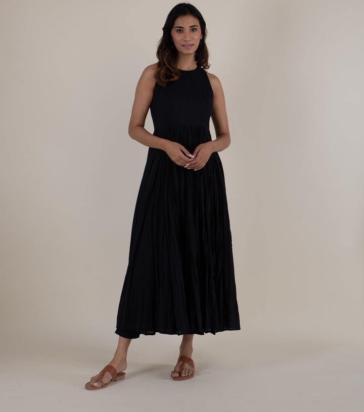 Black Fine Cotton Dress