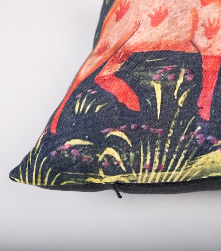 Multicolor Printed Cotton Cushion Cover