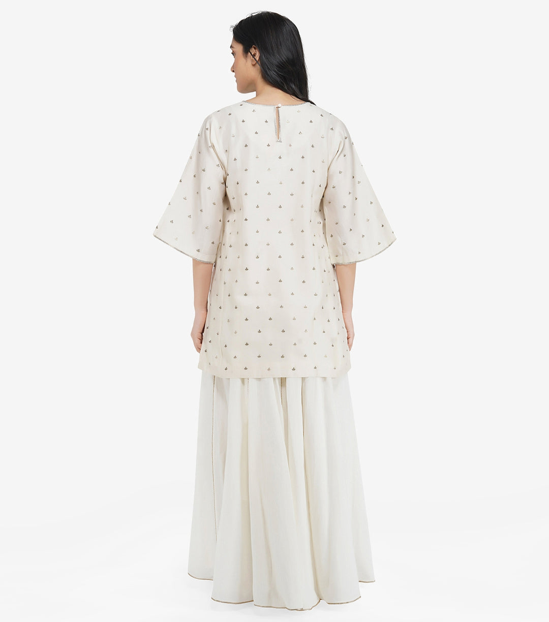 Natural chanderi short kurta