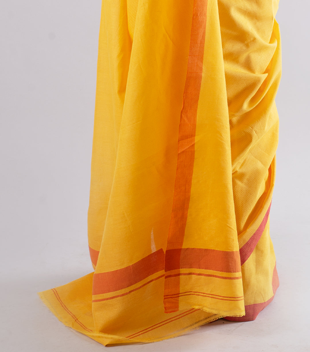 Yellow Handwoven Cotton Saree