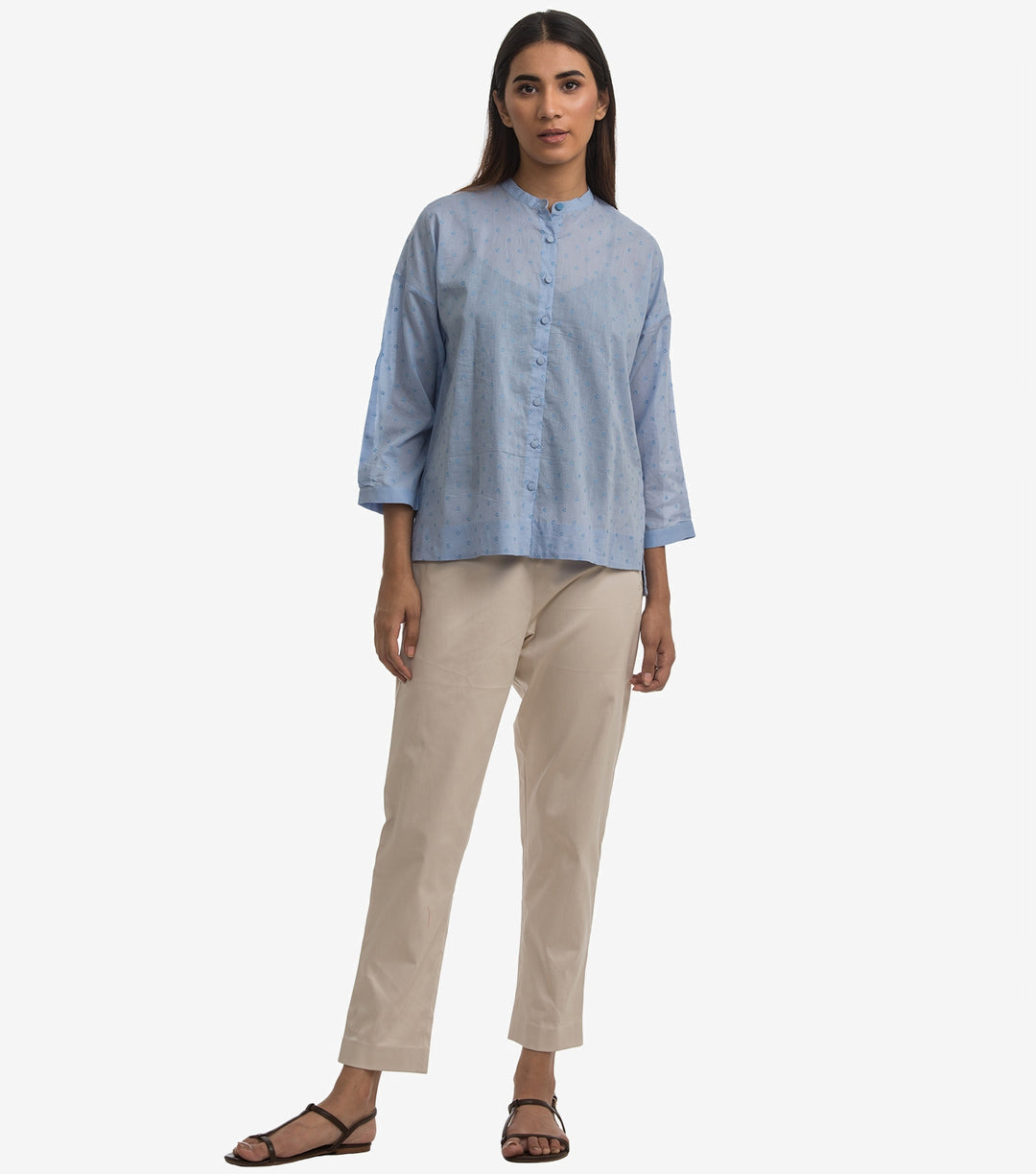 Blue cotton Shirt top