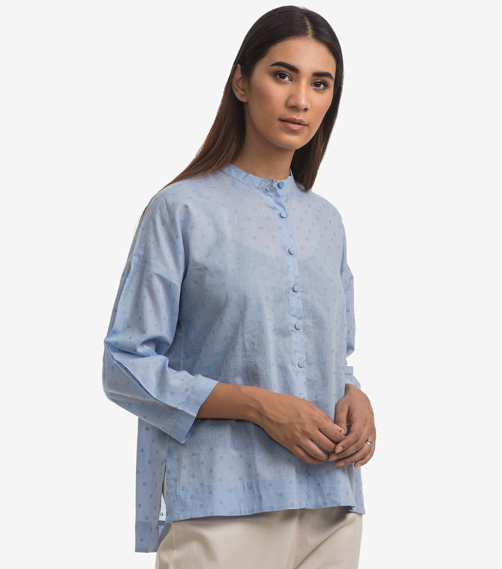 Blue cotton Shirt top