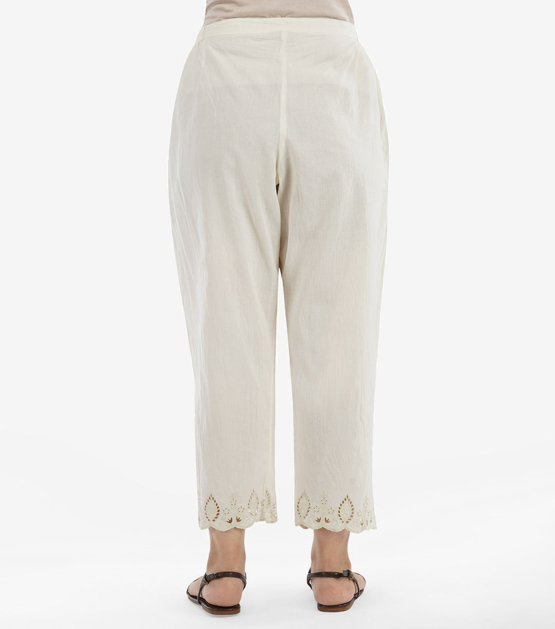 Natural Cotton Cutwork Pant