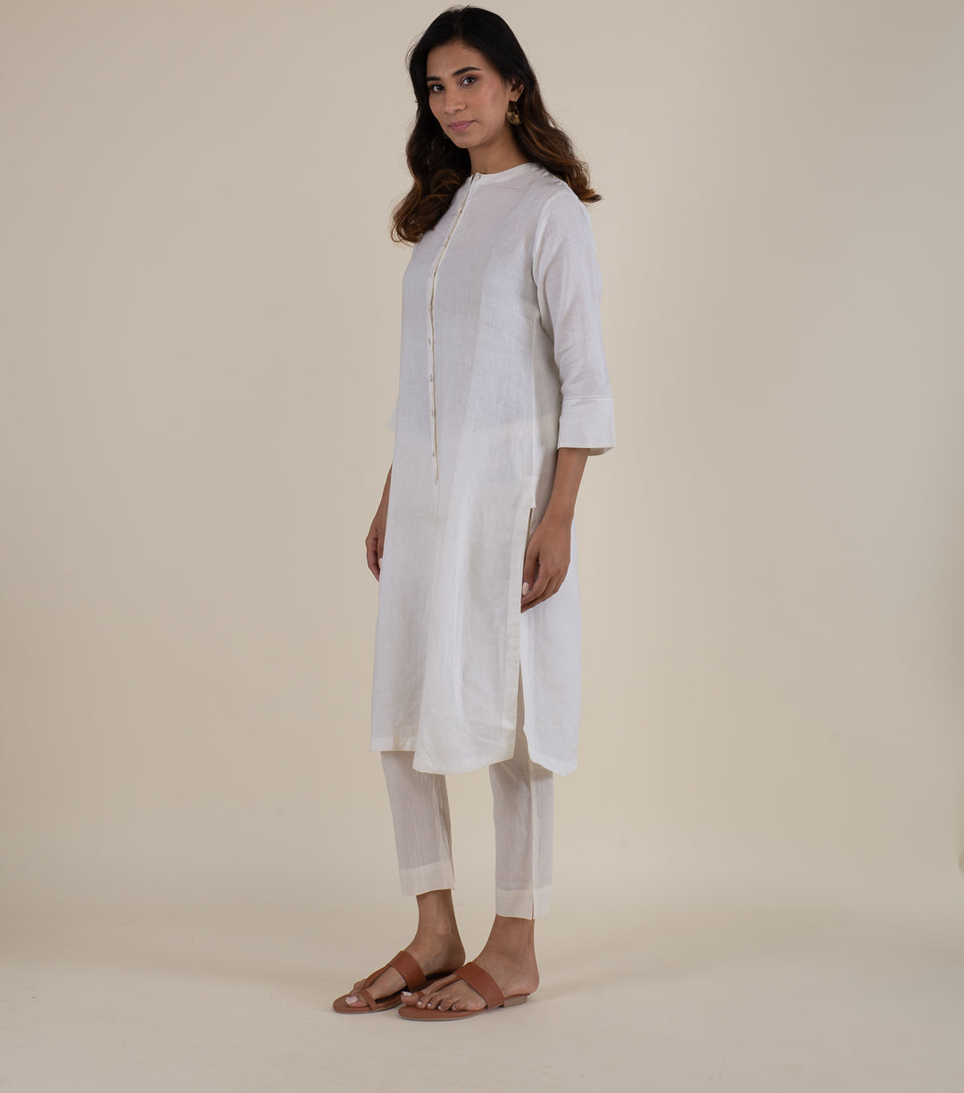 Natural Cotton Linen Kurta