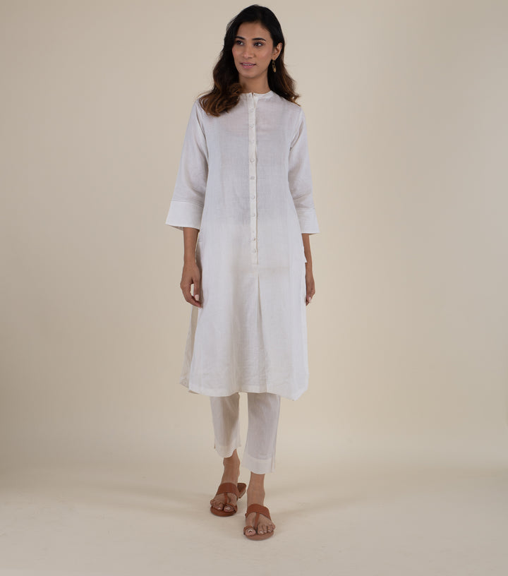 Natural Cotton Linen Kurta