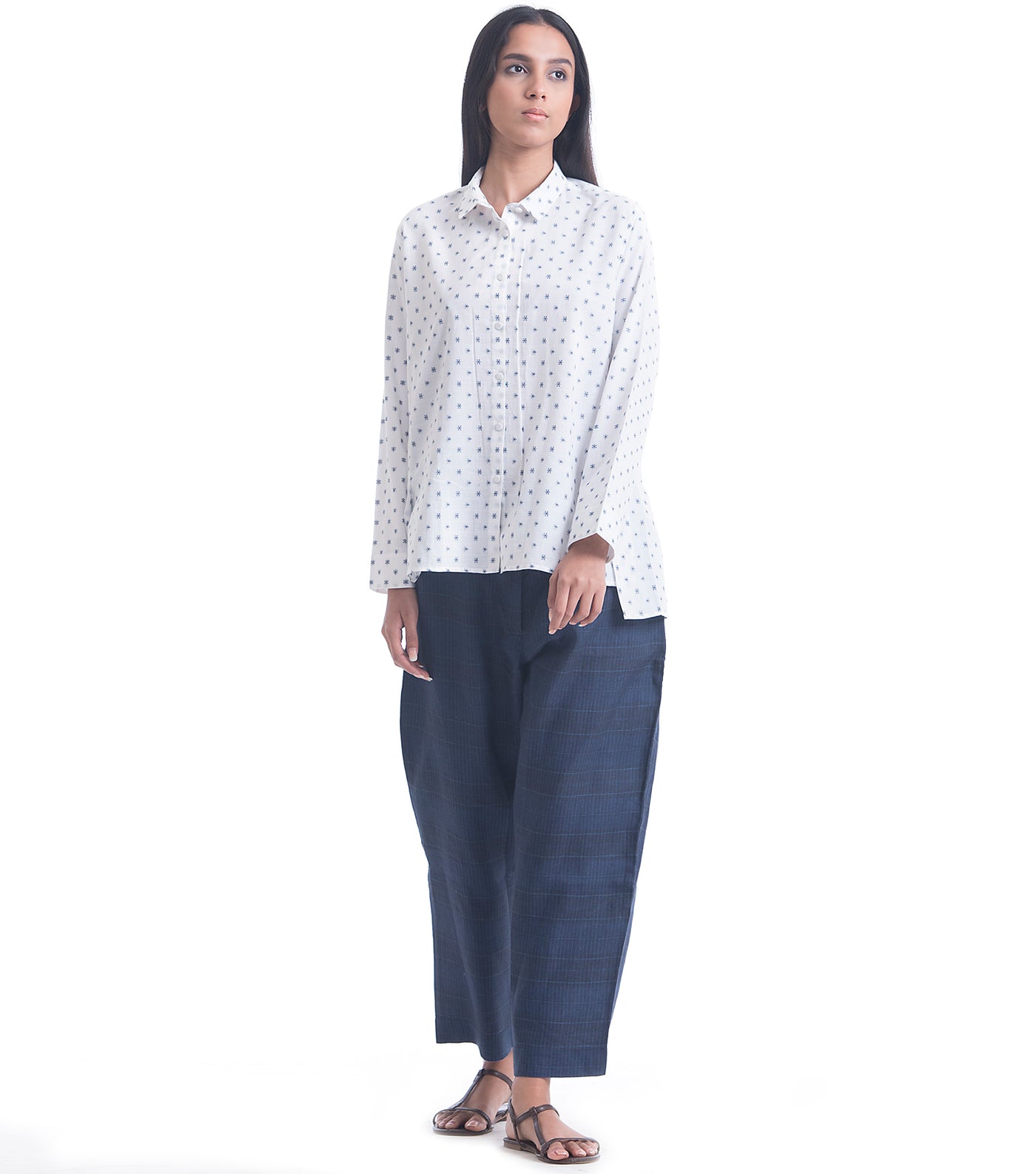 White Cotton Woven Shirt