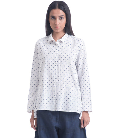 White Cotton Woven Shirt