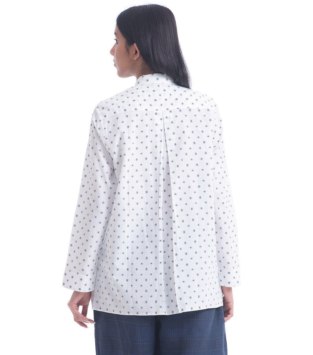 White Cotton Woven Shirt