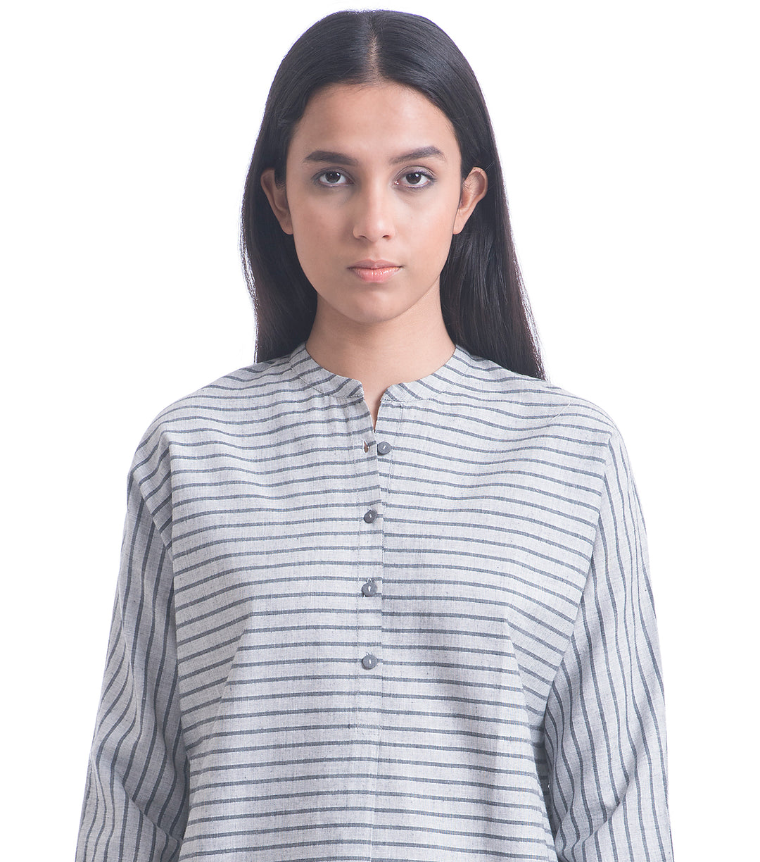 Grey Cotton Woven Shirt