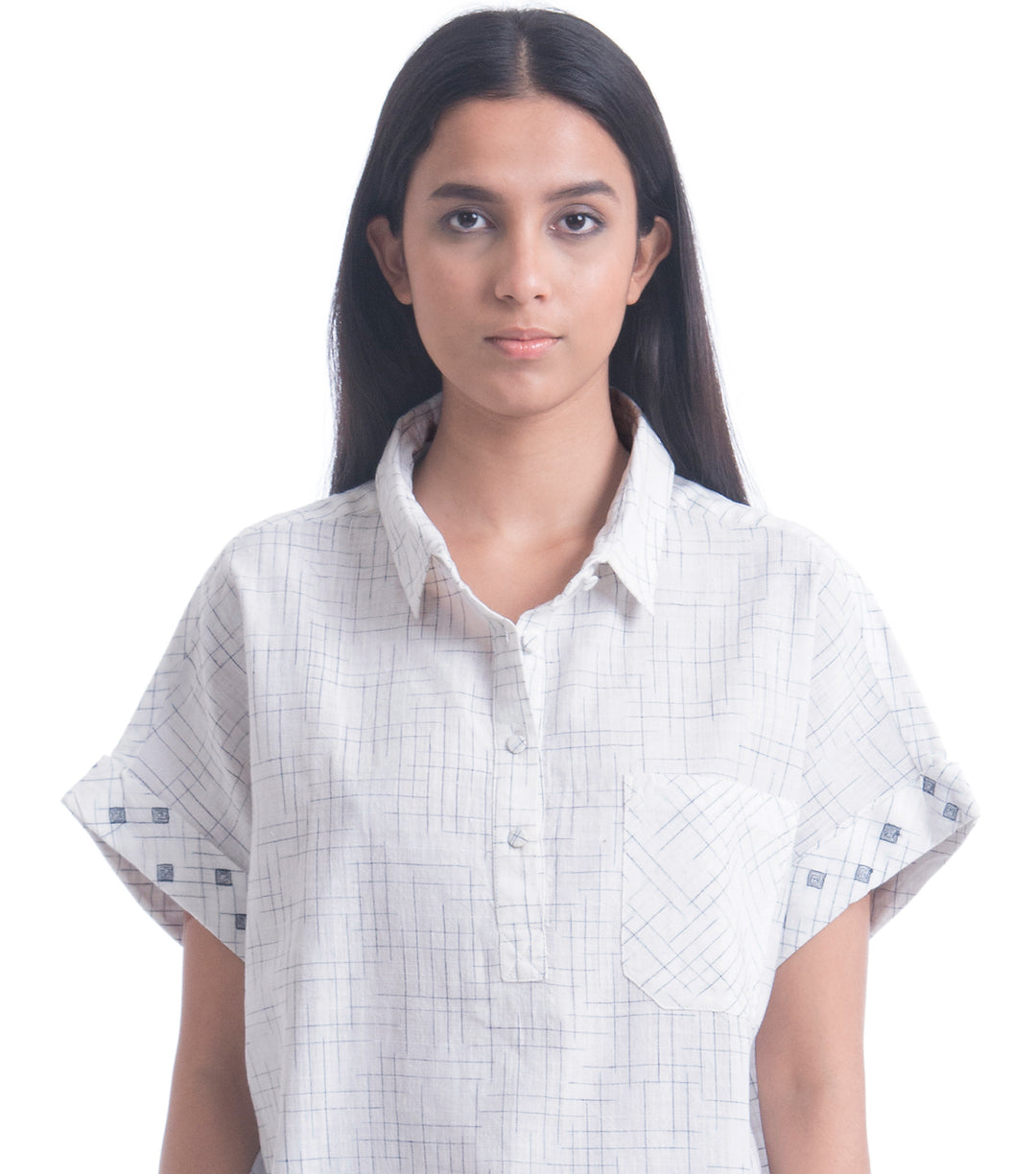 White Cotton linen shirt