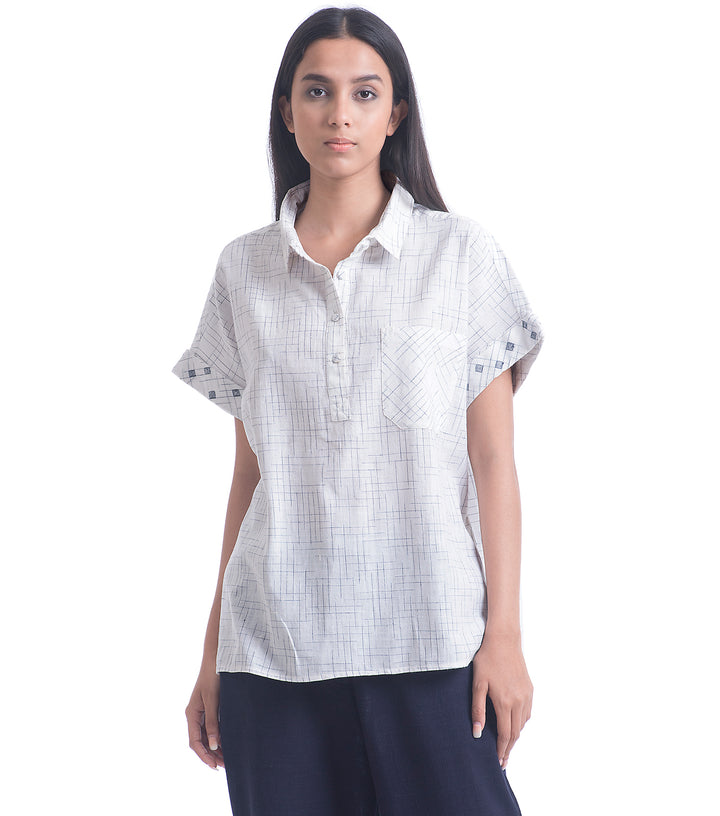 White Cotton linen shirt