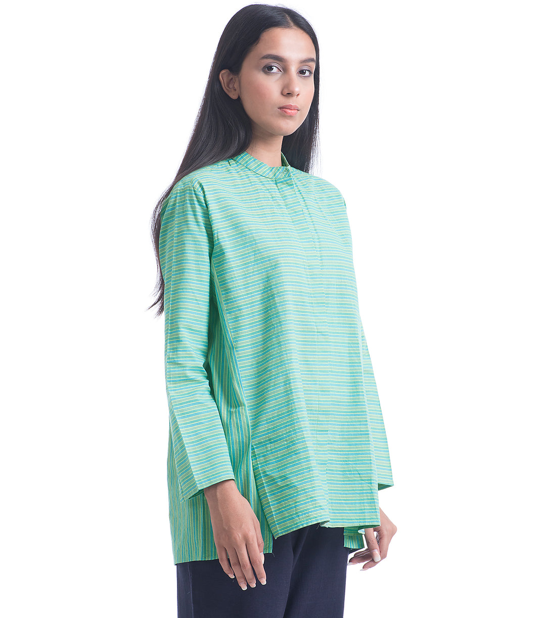 Green Woven Cotton Shirt