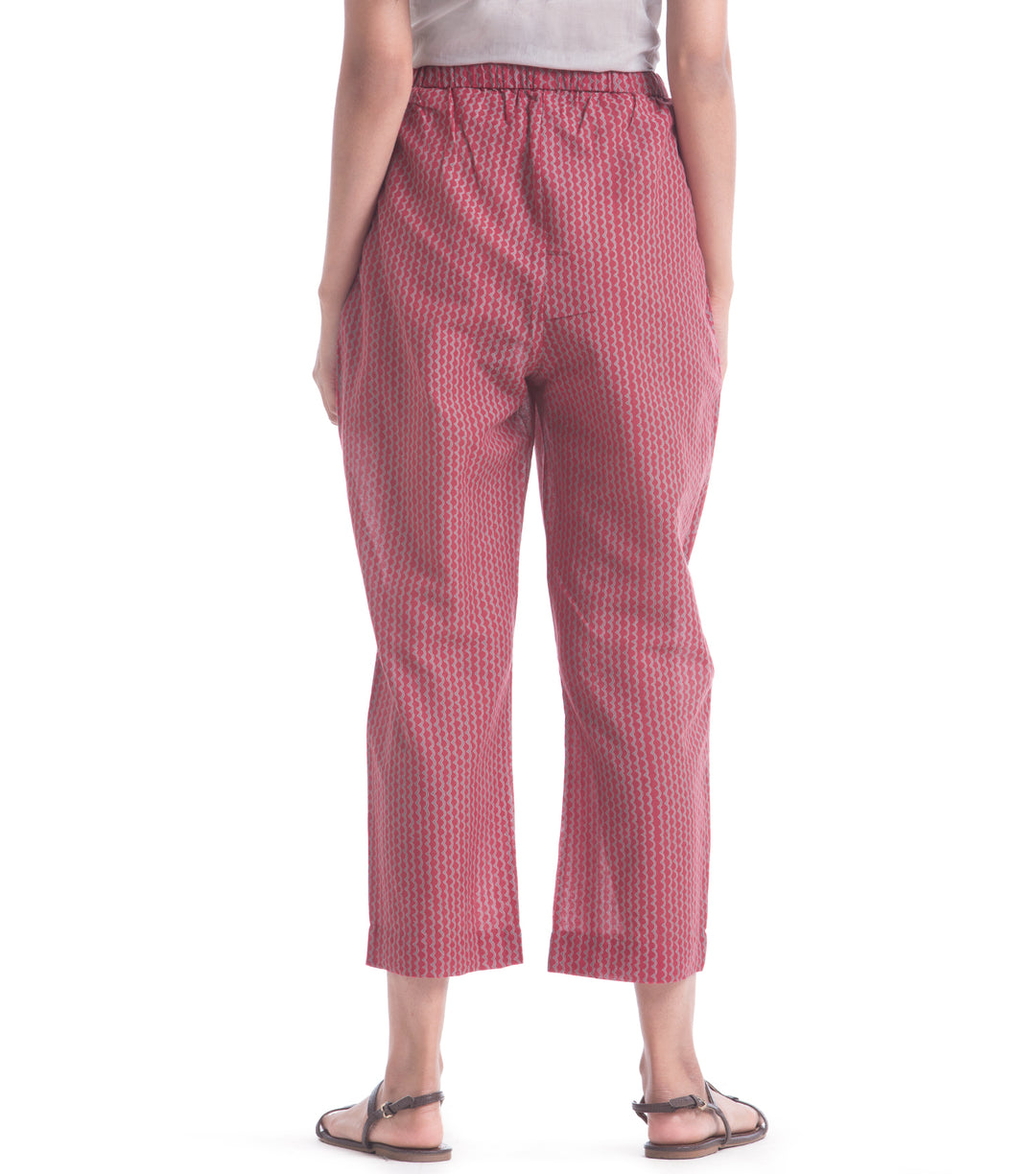 Red Cotton Loungewear Set