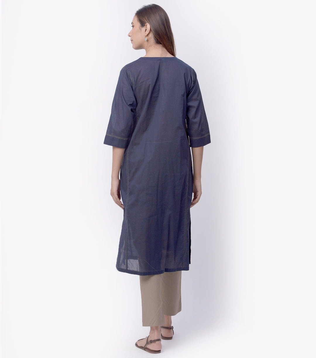 Navy cotton Kurta