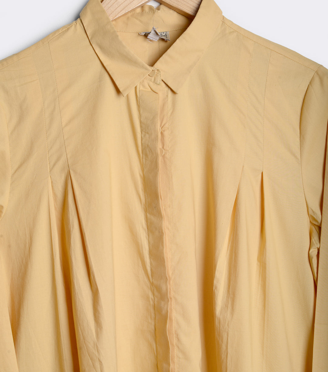 Yellow poplin Shirt Dress