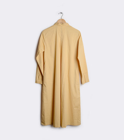 Yellow poplin Shirt Dress