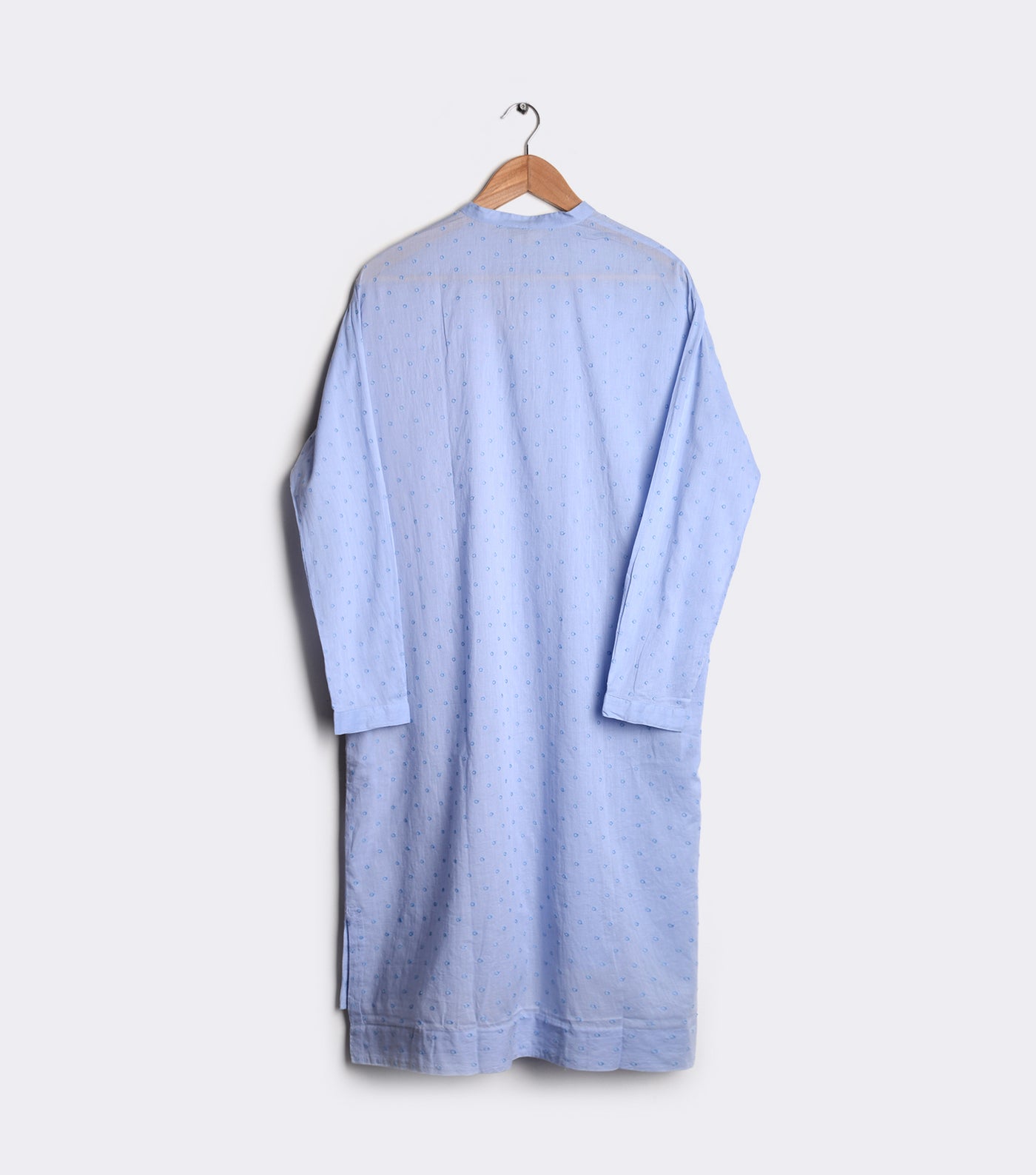 Blue fine cotton kurta