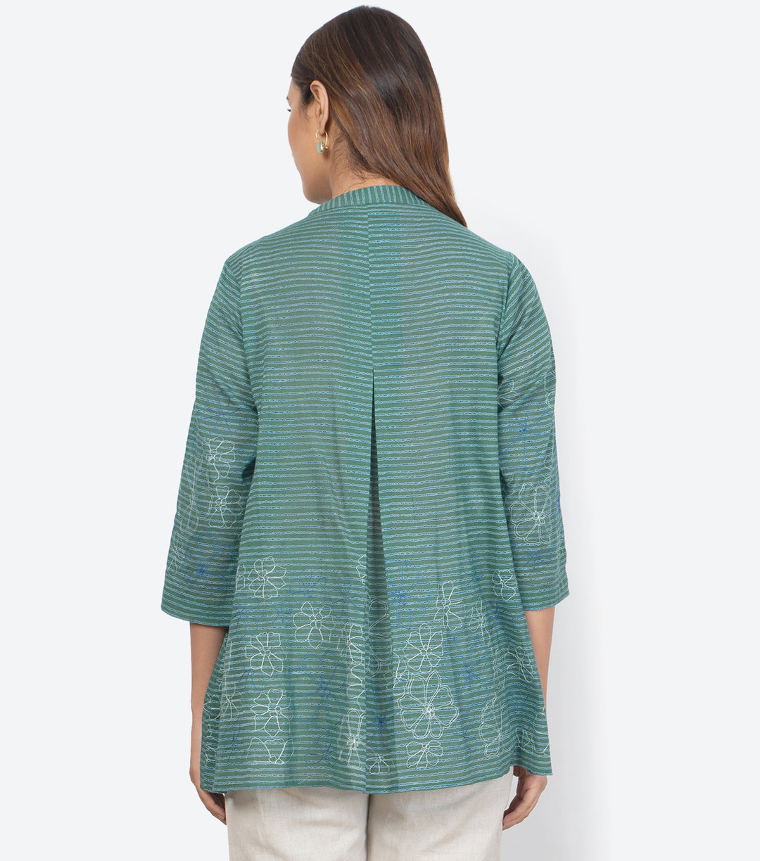 Green Cotton Summer Shirt