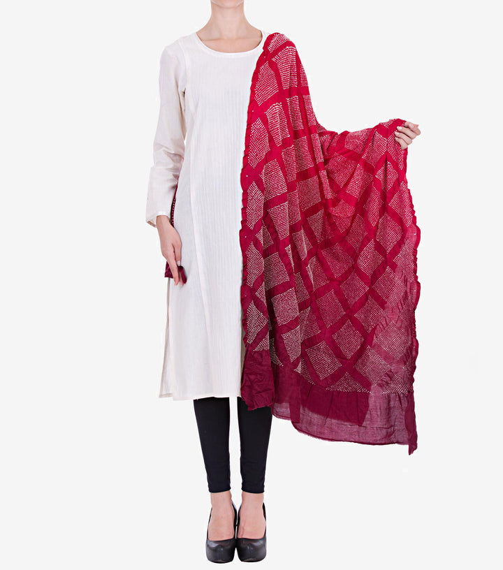 Silk Bandhni Dupatta