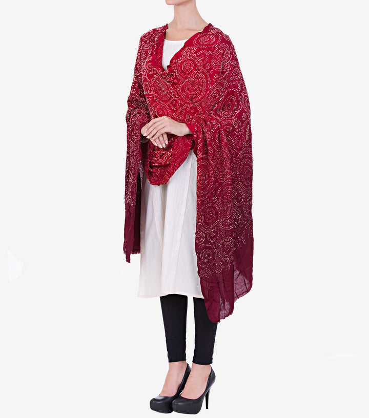 Silk Bandhni Dupatta