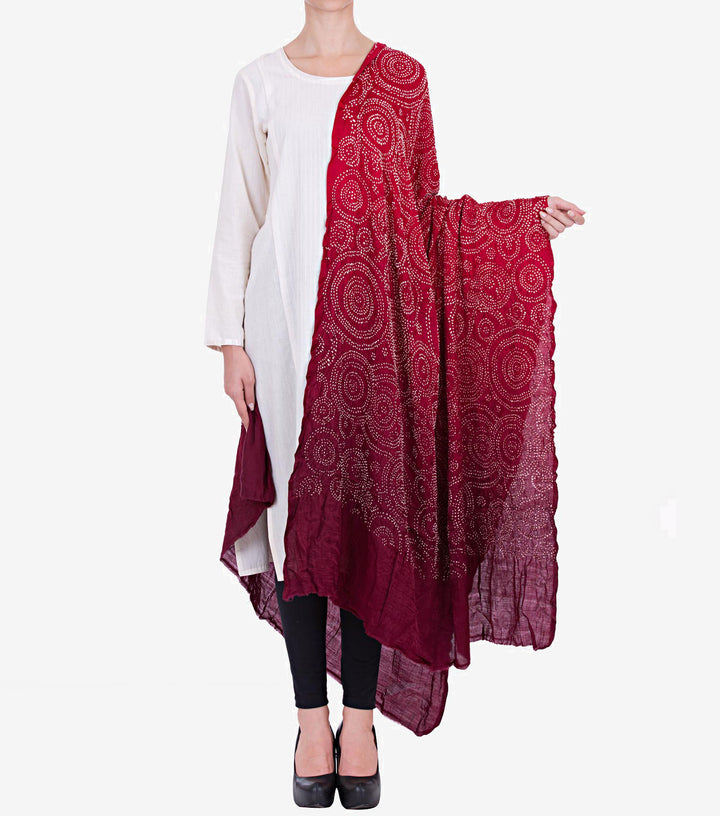 Silk Bandhni Dupatta