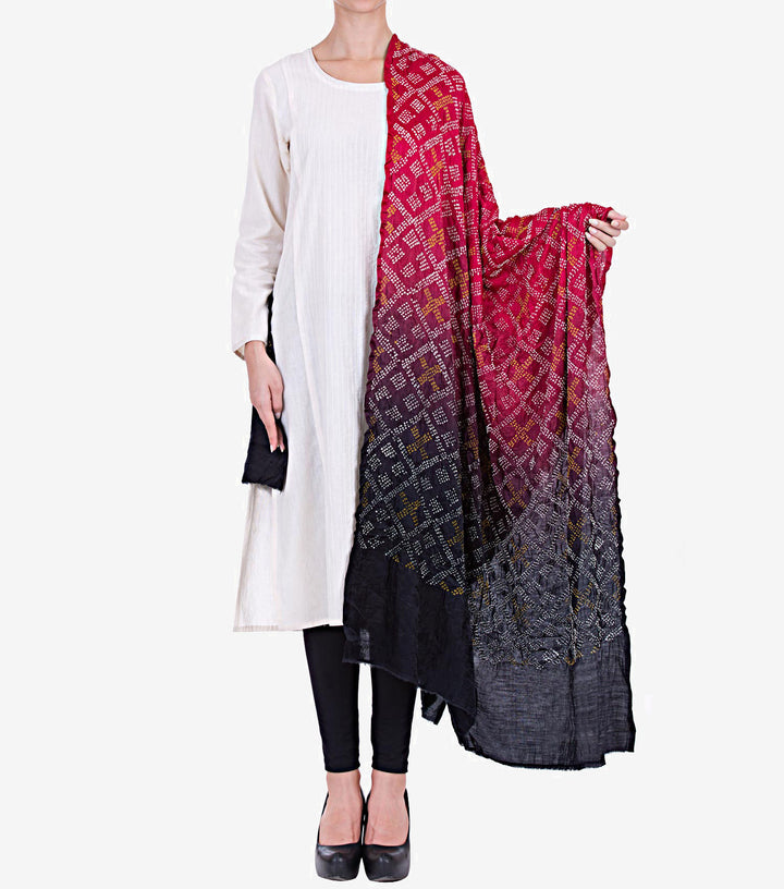 Silk Bandhni Dupatta