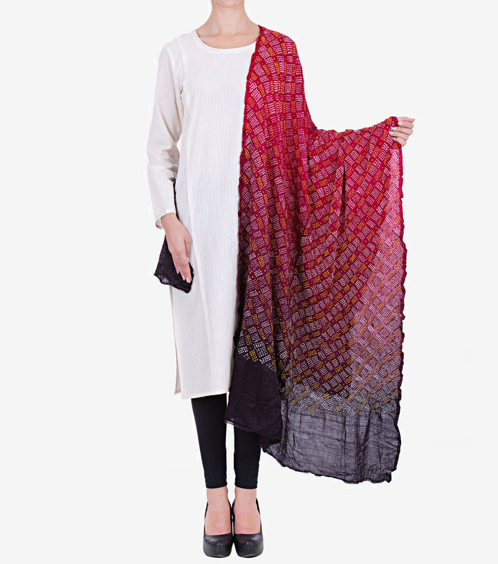 Silk Bandhni Dupatta