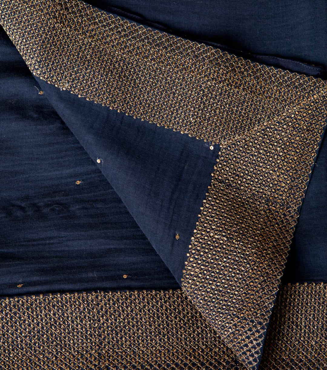 Navy Chanderi Dupatta