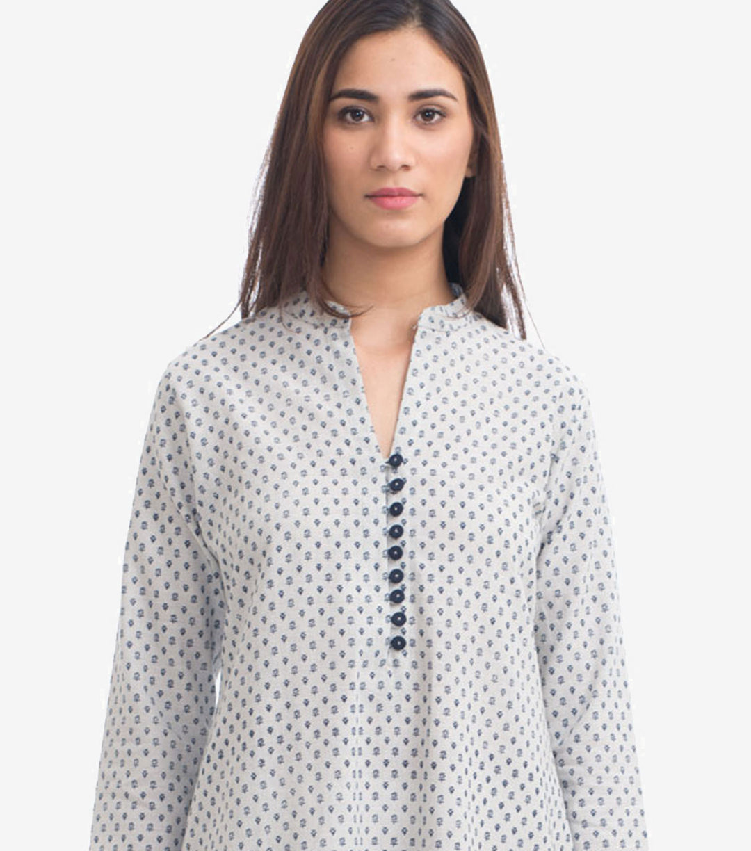 Printed Khadi Kurta