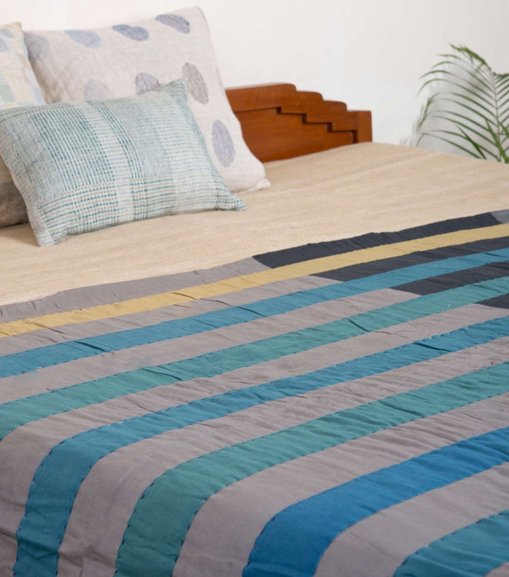 Coloblocked Cotton Quilt