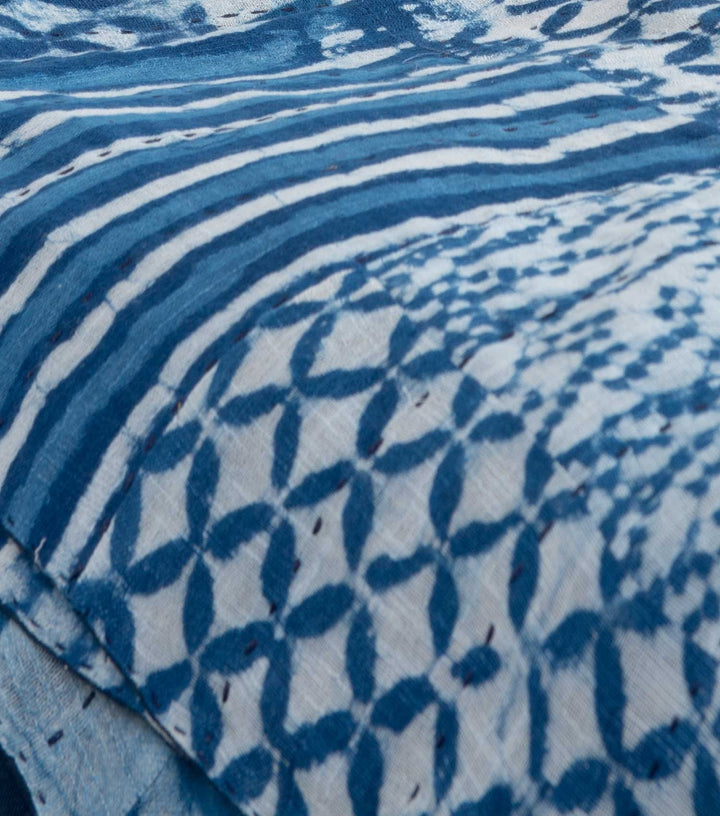 Shibori Printed Cotton Bedcover